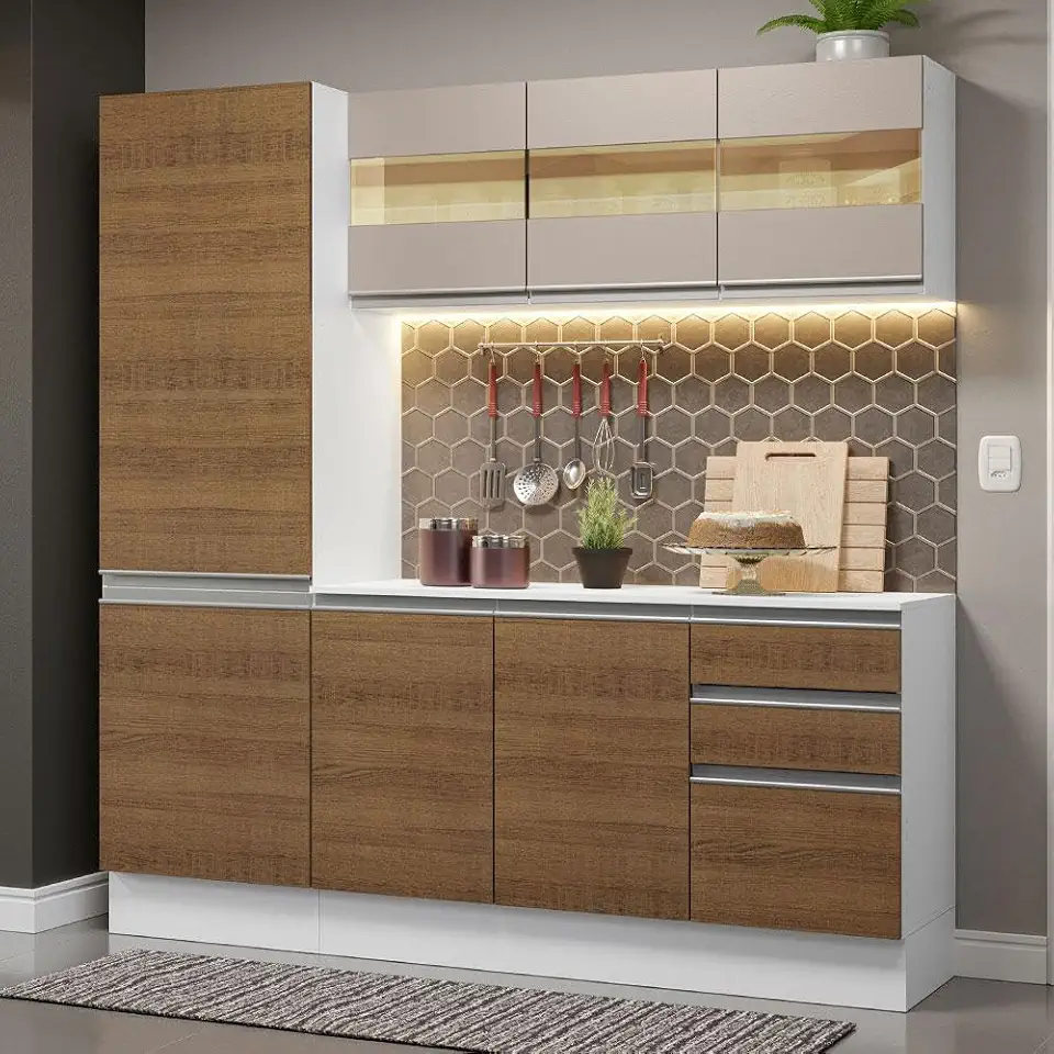Armário de Cozinha Compacta 100% Mdf 170 cm Smart Madesa 01