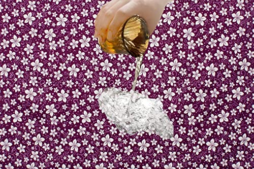 Image of The Furnishing Tree PVC Waterproof Microwave Oven Cover Compatible for Morphy Richards 20 L Grill 20MBG Floral Pattern Purple