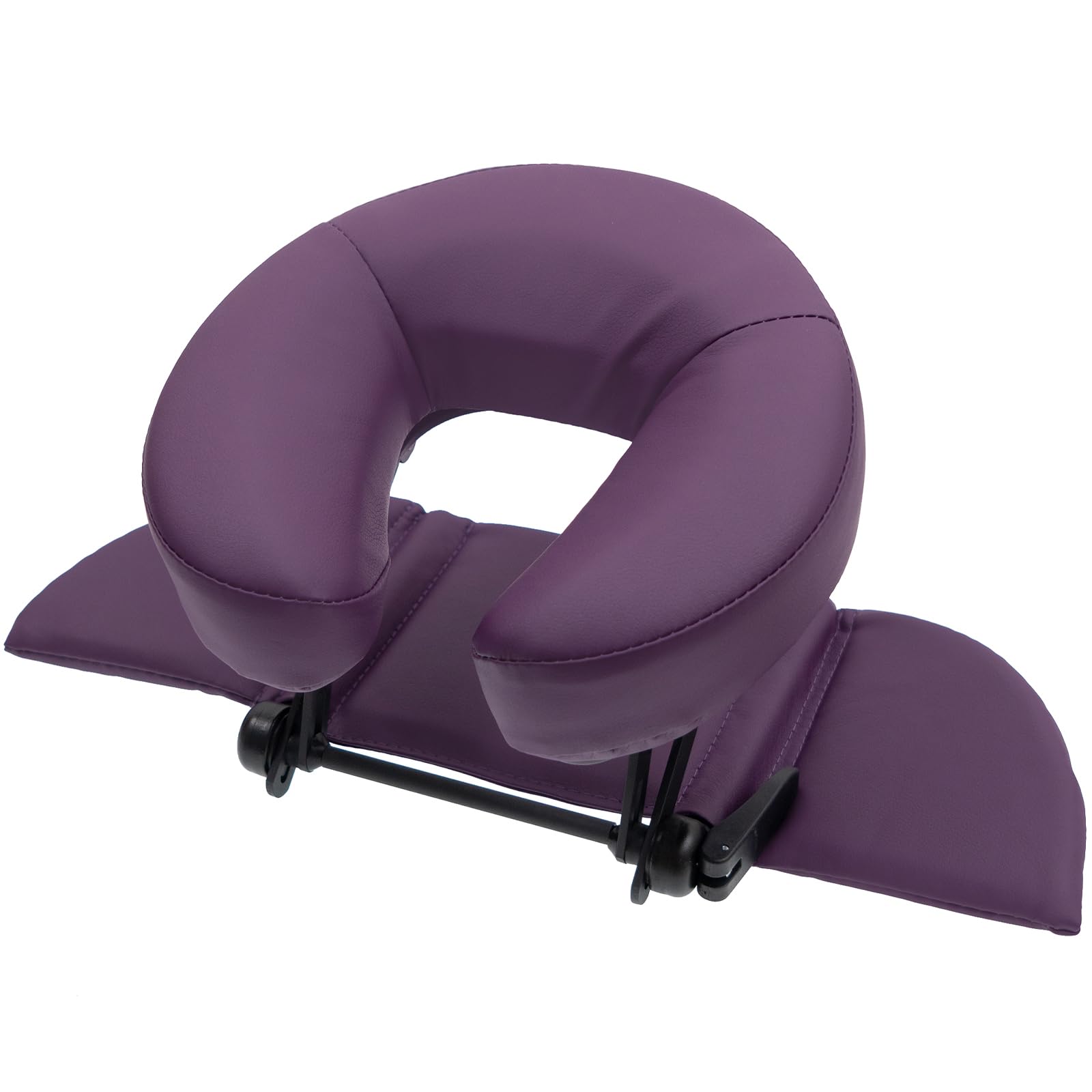 VARIPOWDER Massage Table Headrest Face Cradle Cushion with Pad, Adjustable Standard Universal Massage Table Bed Face Cradle Spa Headrest face Cradle for Massage Tables Equipment(Purple)