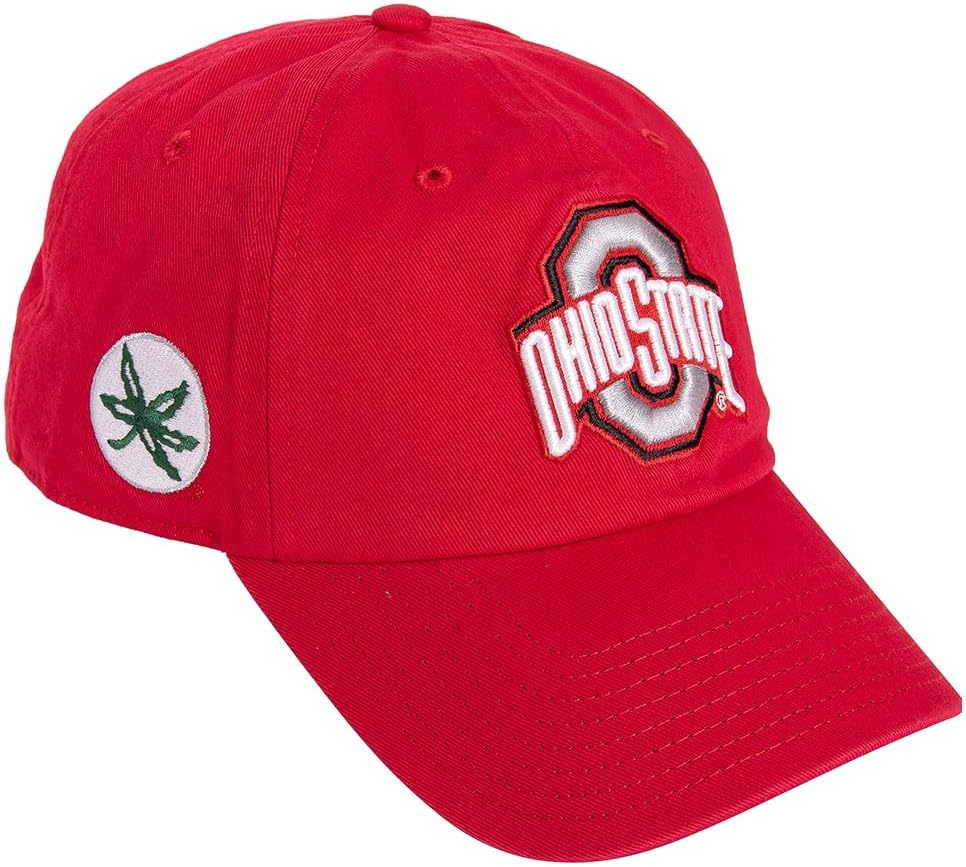 Desert Cactus Ohio State University Baseball Hat OSU Buckeyes Brimmed Embroidered Cap Adjustable Cloth Strap Adult Type E