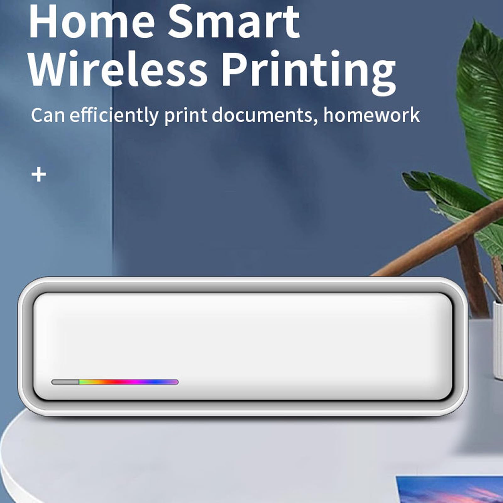 Drukarka termiczna bez atramentowa maszyna drukarska A4 Portable Compact Projekt 203DPI Wireless Drukowanie dla szkoły biurowej