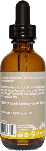 Miniatura 4 de Plantlife Marula - Aceite portador prensado en frío, sin OMG y sin gluten, para la piel, el cabello y el cuidado personal, 2 onzas