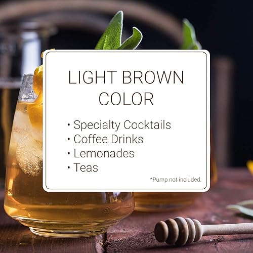 Miniatura 5 de Monin - Edulcorante de miel orgánico, edulcorante líquido bajo en calorías, sustituto del azúcar, jarabe de café, hecho con miel orgánica, jarabe