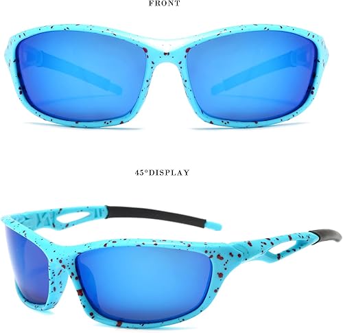 Miniatura 2 de Long Keeper Gafas de sol deportivas polarizadas para mujeres y hombres, para correr, conducir, pesca, envolventes, senderismo, gafas de sol