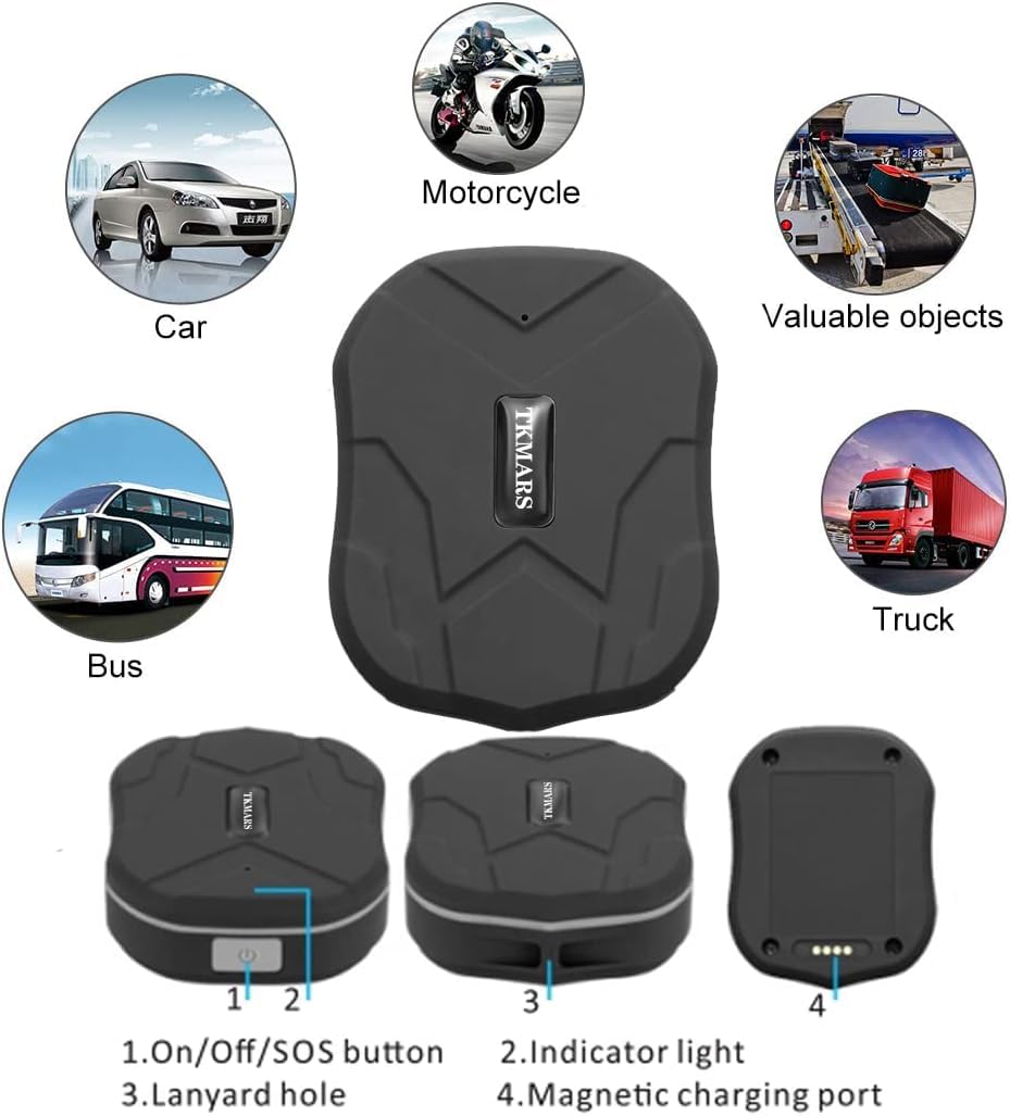 4G Mini Localizzatore GPS Per Auto Con Scheda SIM 1500mAh Batteria 60