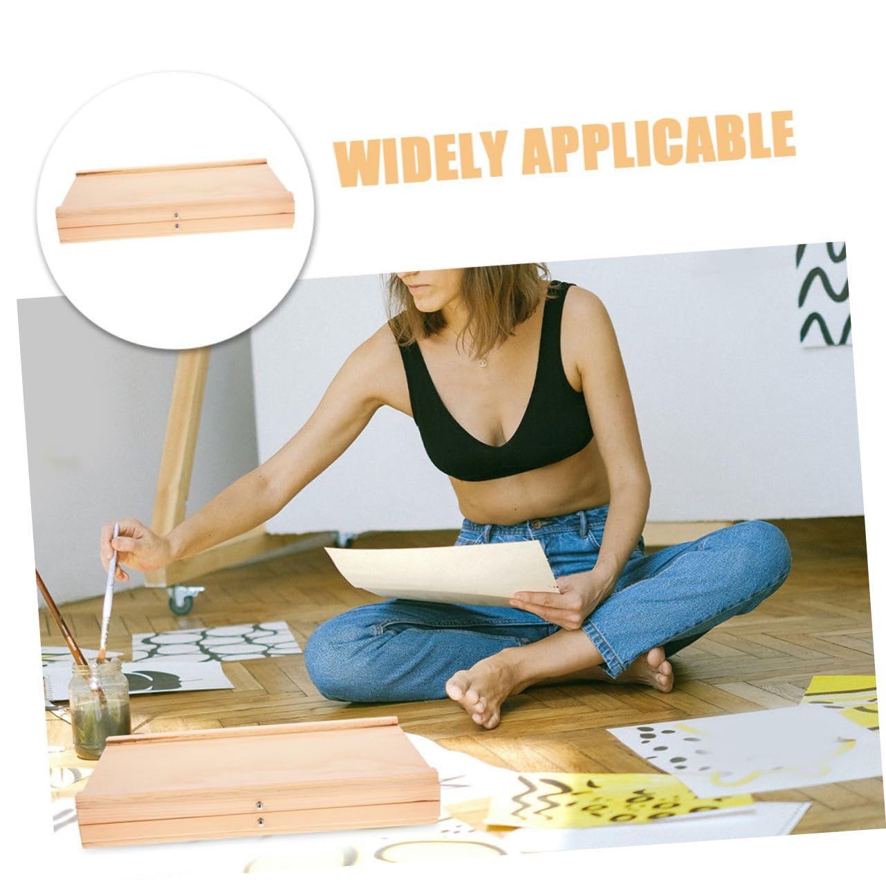 Aufbewahrungsbox mit Schubladen für Künstlerbedarf Doppelwandiger Malstifte Organizer Vielseitige Künstlerbox für Outdoor und Atelier
