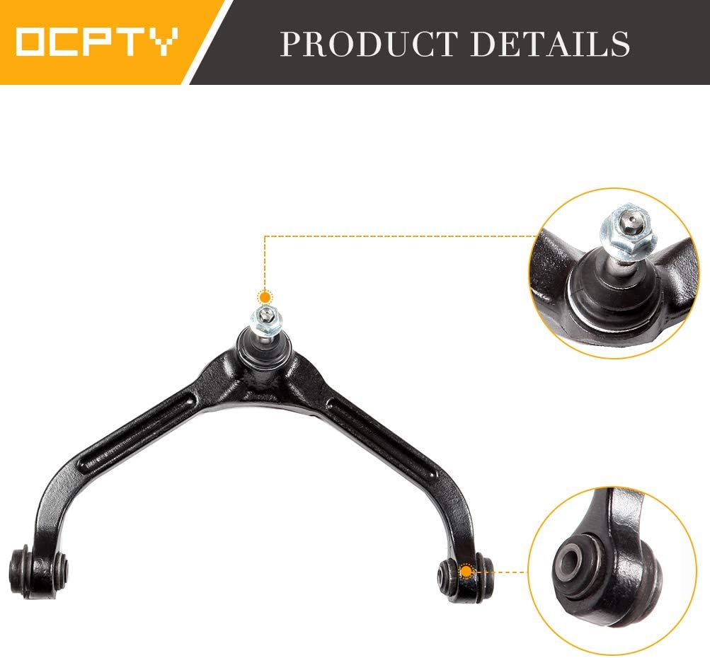 OCPTY - New 2-Piece fit for 2002-2007 for Jeep Liberty-2 Front Upper Control Arm And Ball Joint