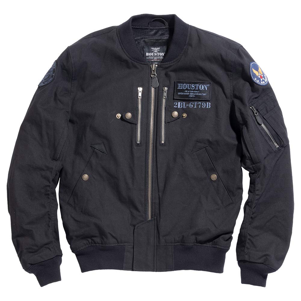Amazon | [ヒューストン] HTVA2012S KATANA MA-1 COTTON M/C JAC BK M 