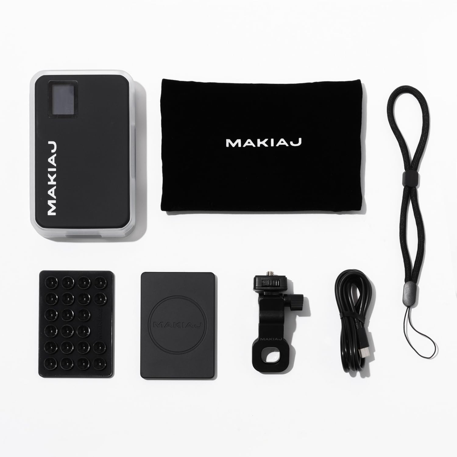 Makiaj Mini Content Light – Portable Rechargeable LED Beauty Light for Phone, Selfies, Video, Makeup & Streaming – Adjustable Brightness & Color