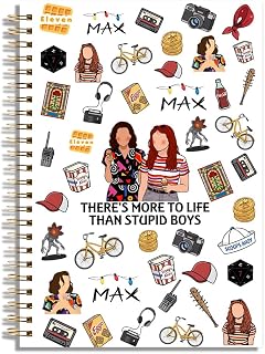 LONGXIN Stranger Merch Notebook Journal, Christmas Birthday Gifts for Women Girls Movie Lovers Hardcover Spiral Notebook 5.8x8.3