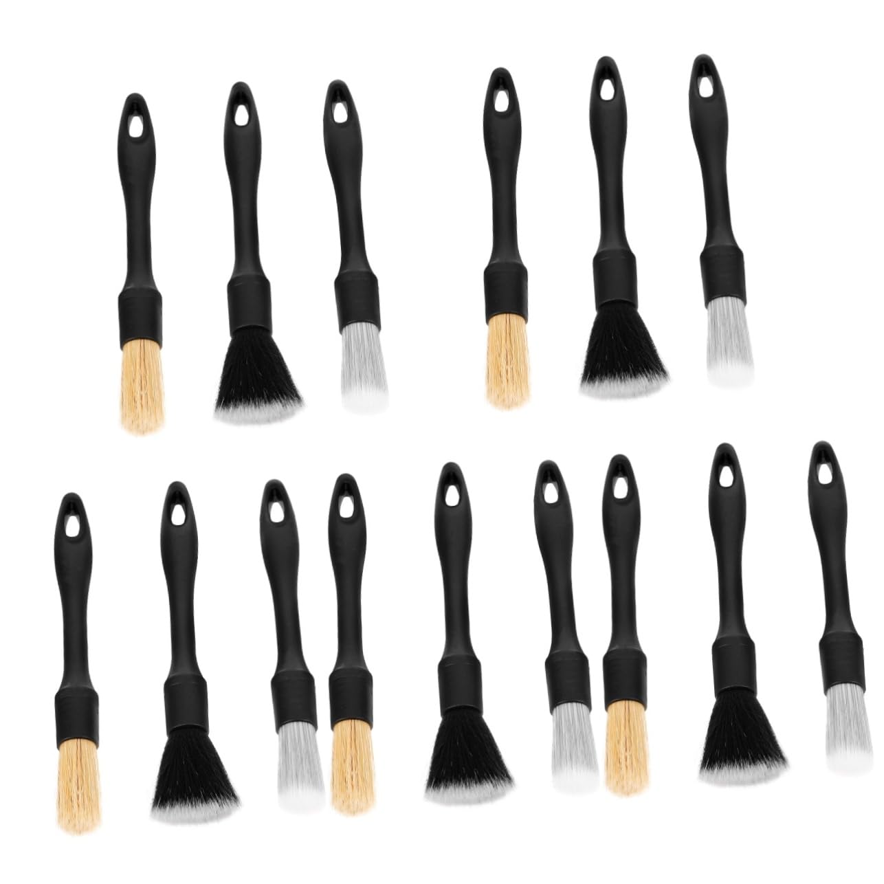 OUNONA 15 Pièces Outil de Nettoyage de Voiture kit de détails Fournitures de détail kit d'esthétique Automobile intérieur kit de décoration d'intérieur de Voiture détails de Voiture Abdos