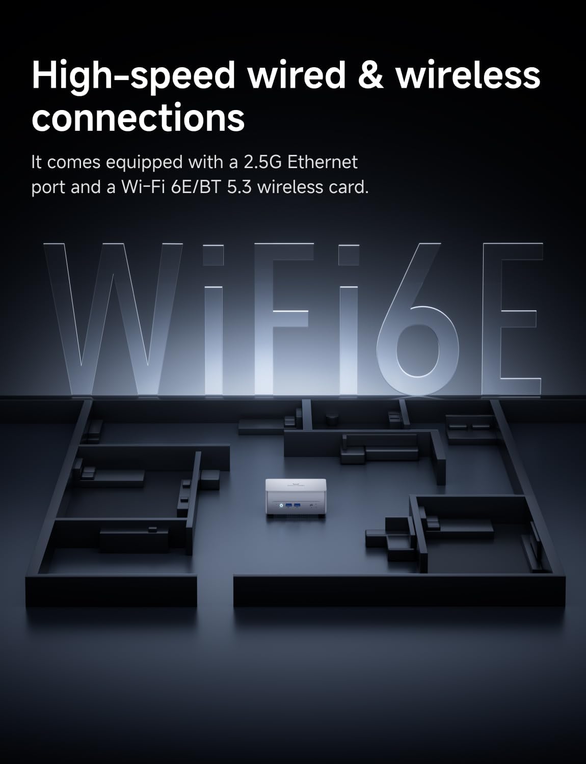 MINISFORUM UM880 Plus Mini PC, AMD Ryzen 7 8845HS (8C/16T, Up to 5.1GHz), 32GB DDR5 RAM, 1TB SSD, Radeon 780M Graphics, OCuLink, Triple Display, 8K@60Hz, 5 USB Ports, Wifi6E