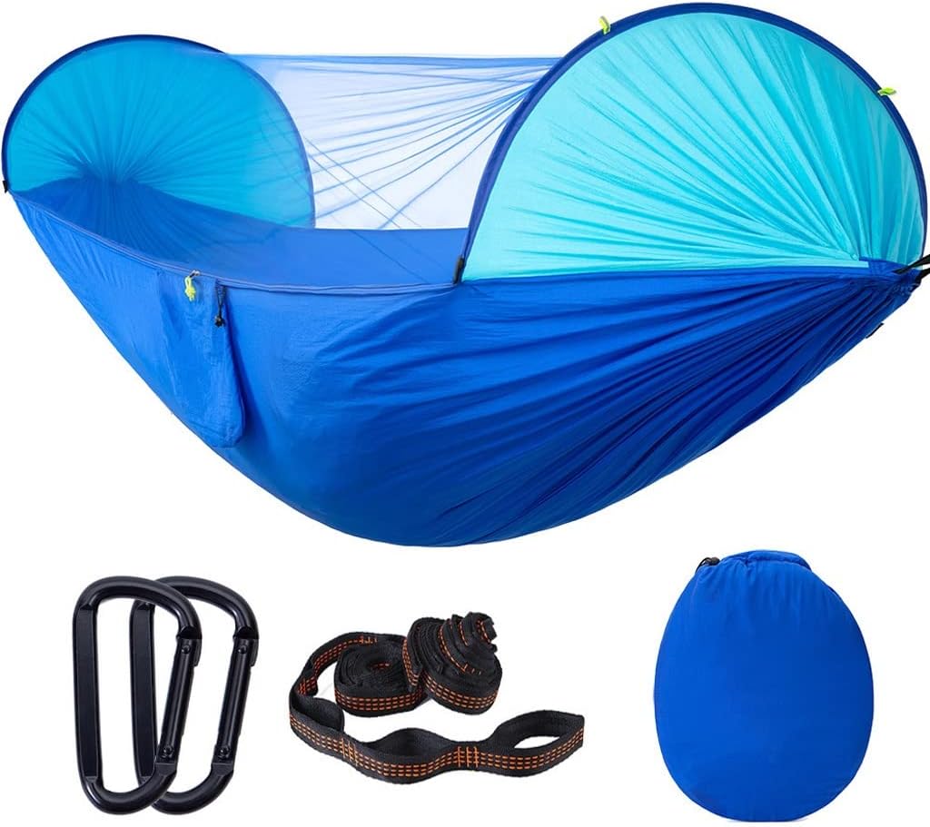 Double Hammock, Hammock with Mosquito Net, Load-Bearing Capacity 200 Kg, Outdoor Camping Hammock, Portable Travel Hammock