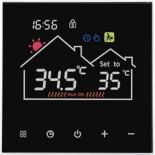 Calefacción por Suelo Radiante, Controlador de Termostato Inteligente Veraturil Pantalla de Color Rosa Color Programable para Hoteles (#2)