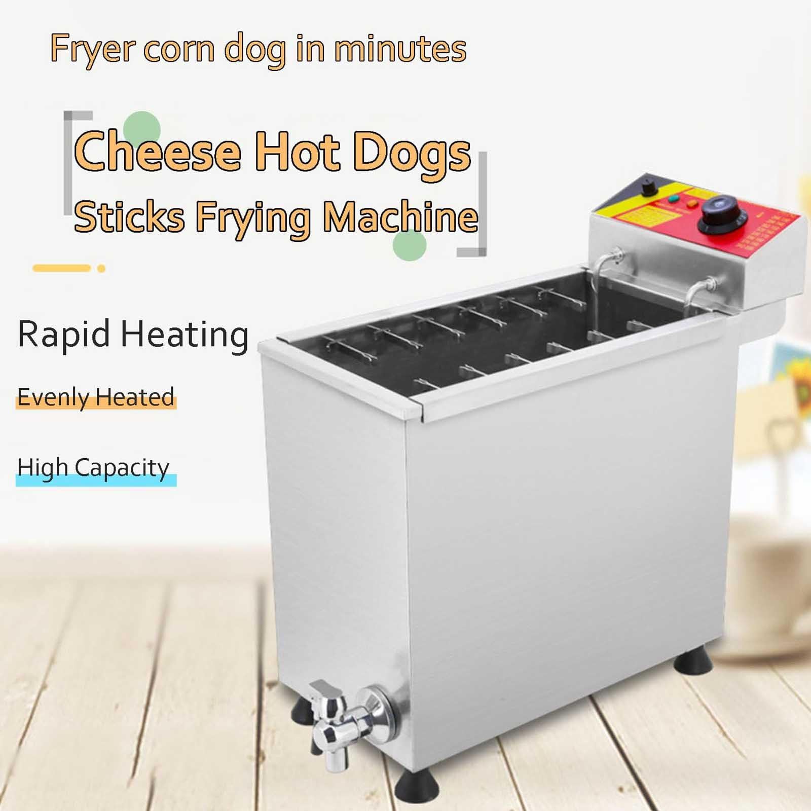 Friteuse Électrique Commerciale 12L/25L, Friteuse À Hot-Dog Au Fromage De Cuisine Pour Restaurants - Pratique Et Efficace