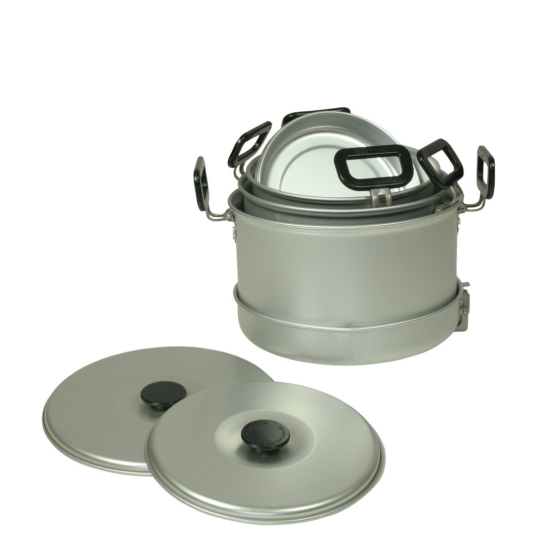 10T Camping Topfset Pfannenset 12-TLG. für 4-5 Personen, Outdoor Kochset mit Antihaft-Aluminium, ideal für Camping und Trekking