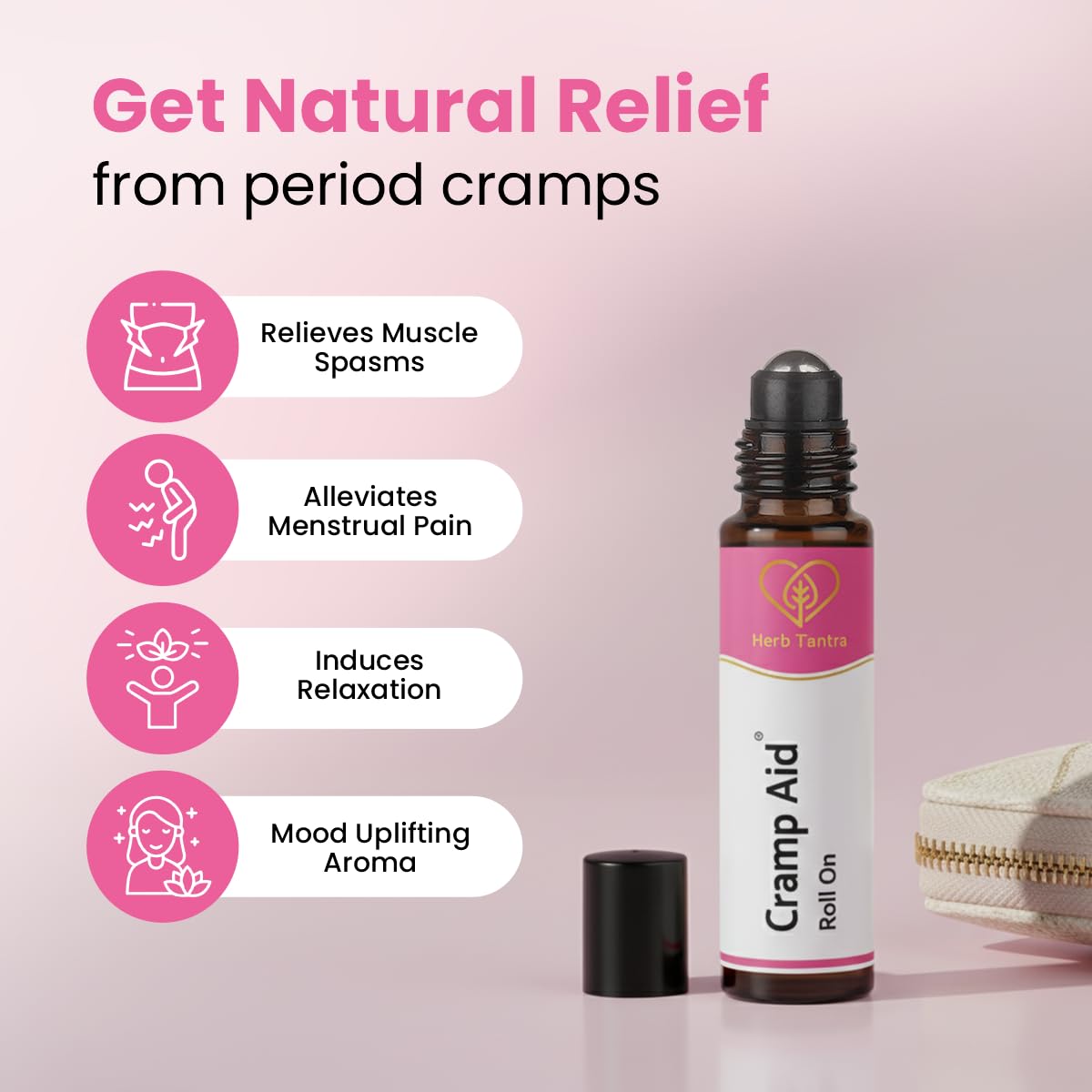 Herb Tantra Cramp Aid PMS Comfort Roll On | Period Essential for Women 1
