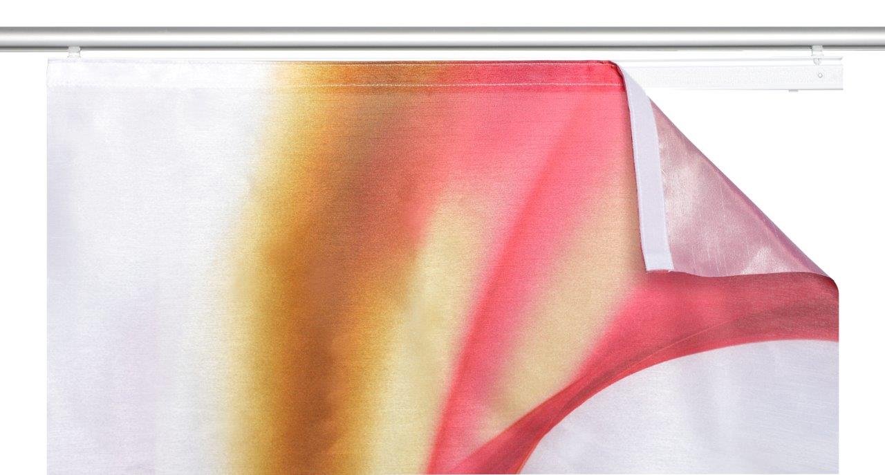 Home Fashion 87603-707 Redfield Panneau Japonais Polyester Rouge 245 x 60 cm
