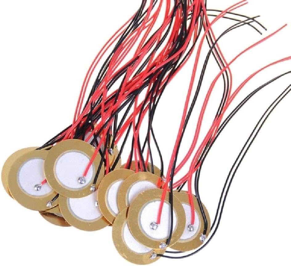 15Pcs Piezo Disc Guitar Piezo with Wire Pickup