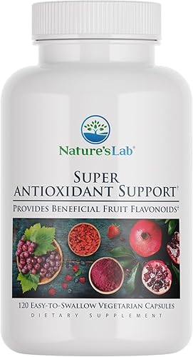 Nature's Lab Soporte súper antioxidante - Resveratrol, Acai, bayas de Goji, fruta noni, granada - 120 cápsulas (suministro para 60 días)