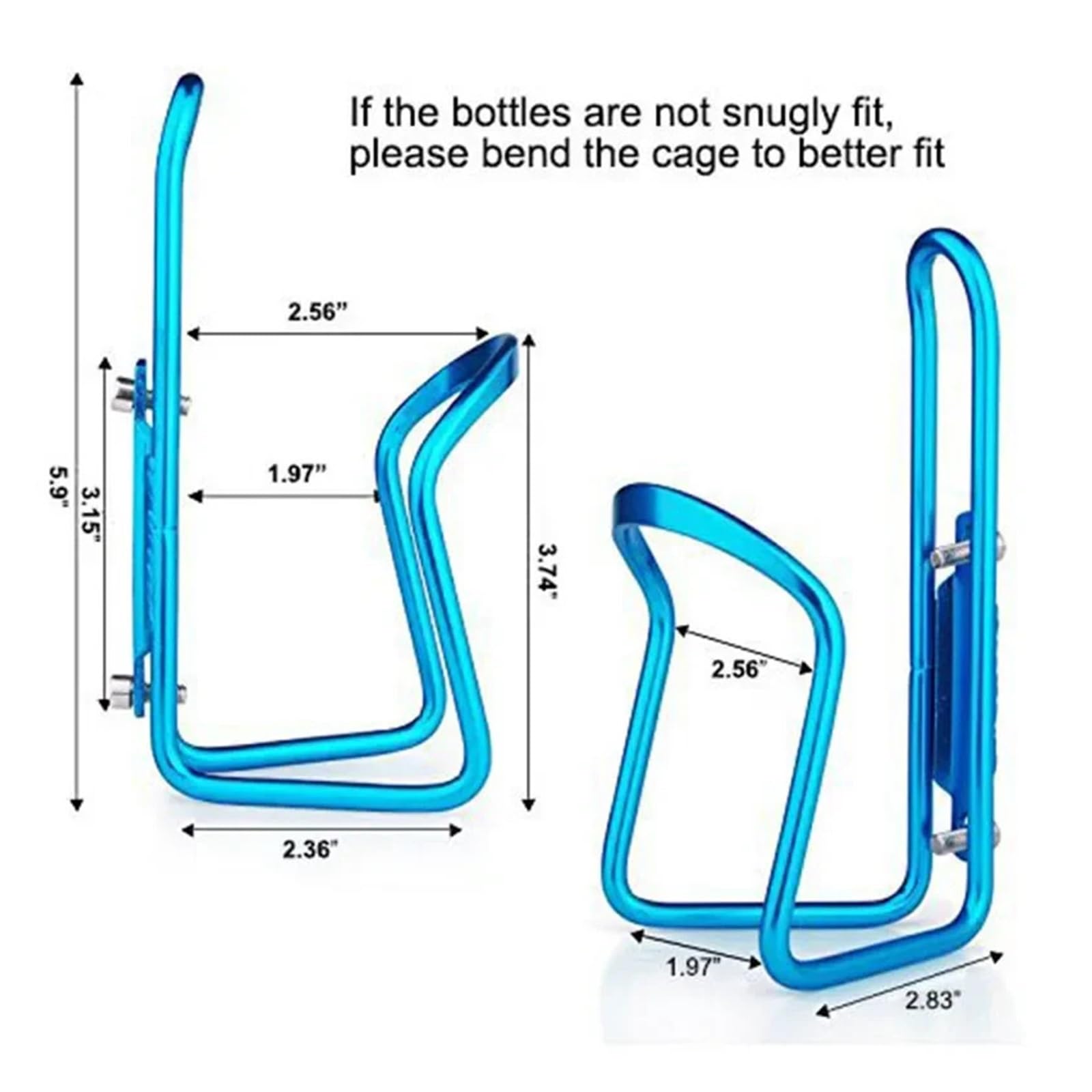2 Stück Flaschenhalter aus Aluminiumlegierung for Straßen- und Mountainbikes