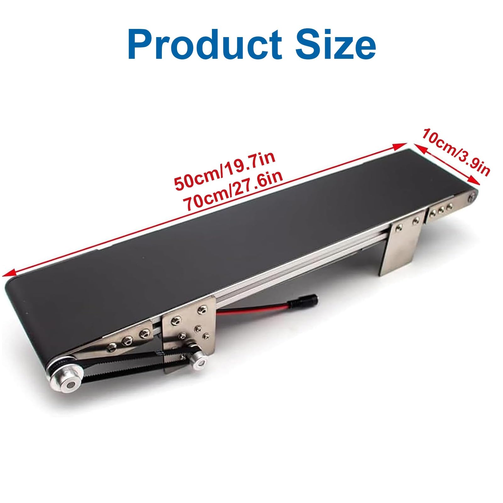 Verstellbares elektrisches Mini-Förderband für Logistik und Produktionslinie, 5 kg Tragkraft, perfekt für Kleinteilehandhabung und effizienten Materialtransport