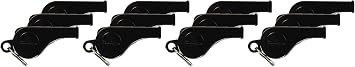 Macgregor Economy Plastic Whistle Pack, Black (One-Dozen)