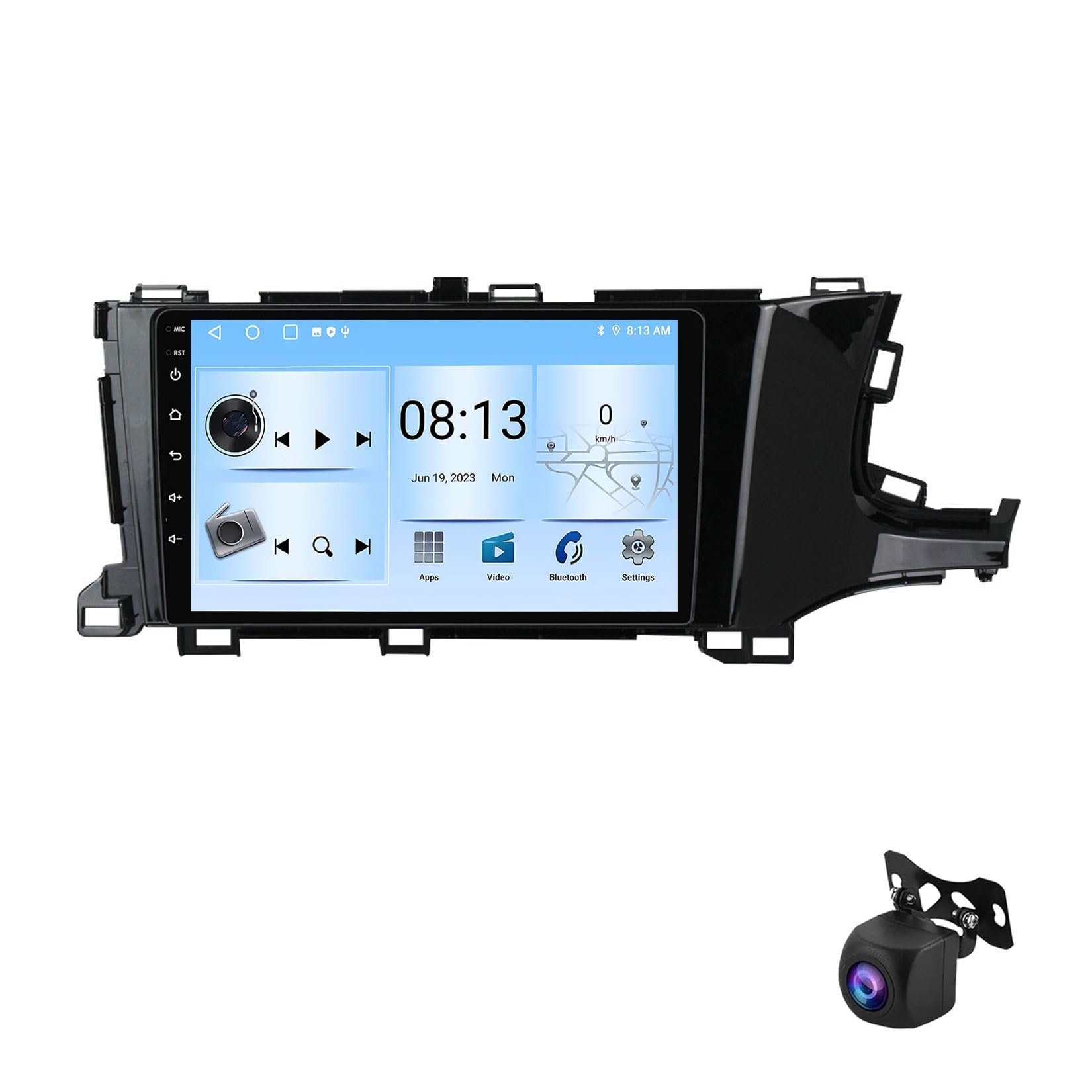 Autoradio Android 13 à écran 9" avec vision 360° et commandes au volant pour Honda Shuttle - 8