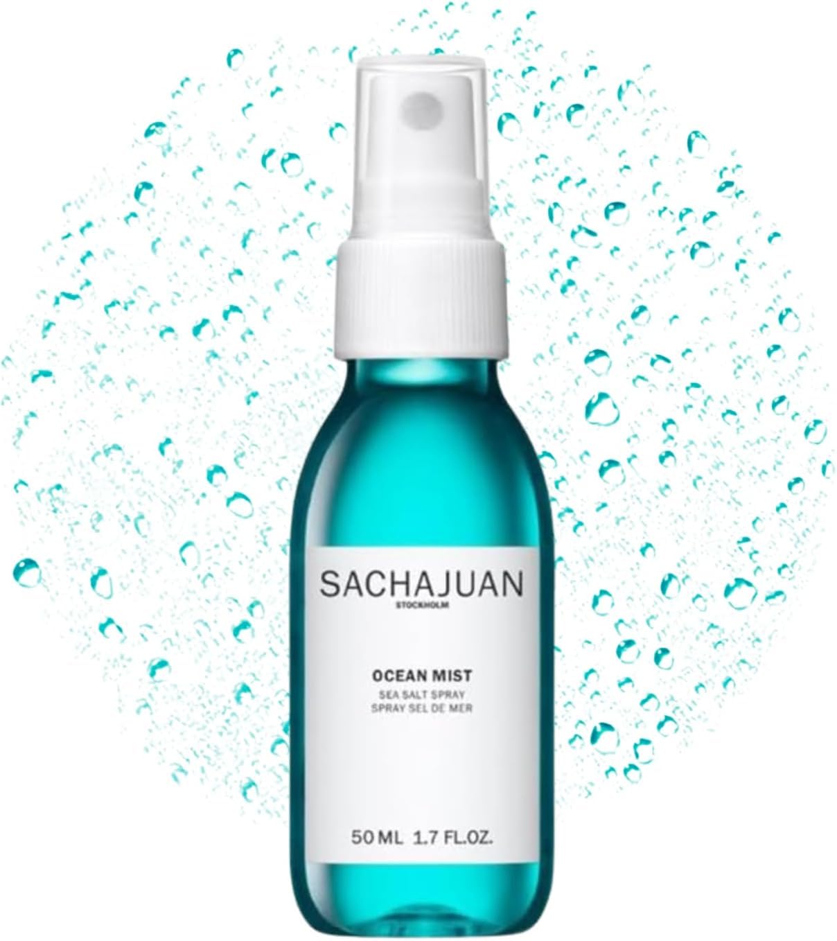 SACHAJUAN Ocean Mist Sea Salt Spray, 50ml. Wave, Texture, Grip & Volume For Texturized Beach Waves And Matte Finish. Enhance Your Hair's Natural Movement.