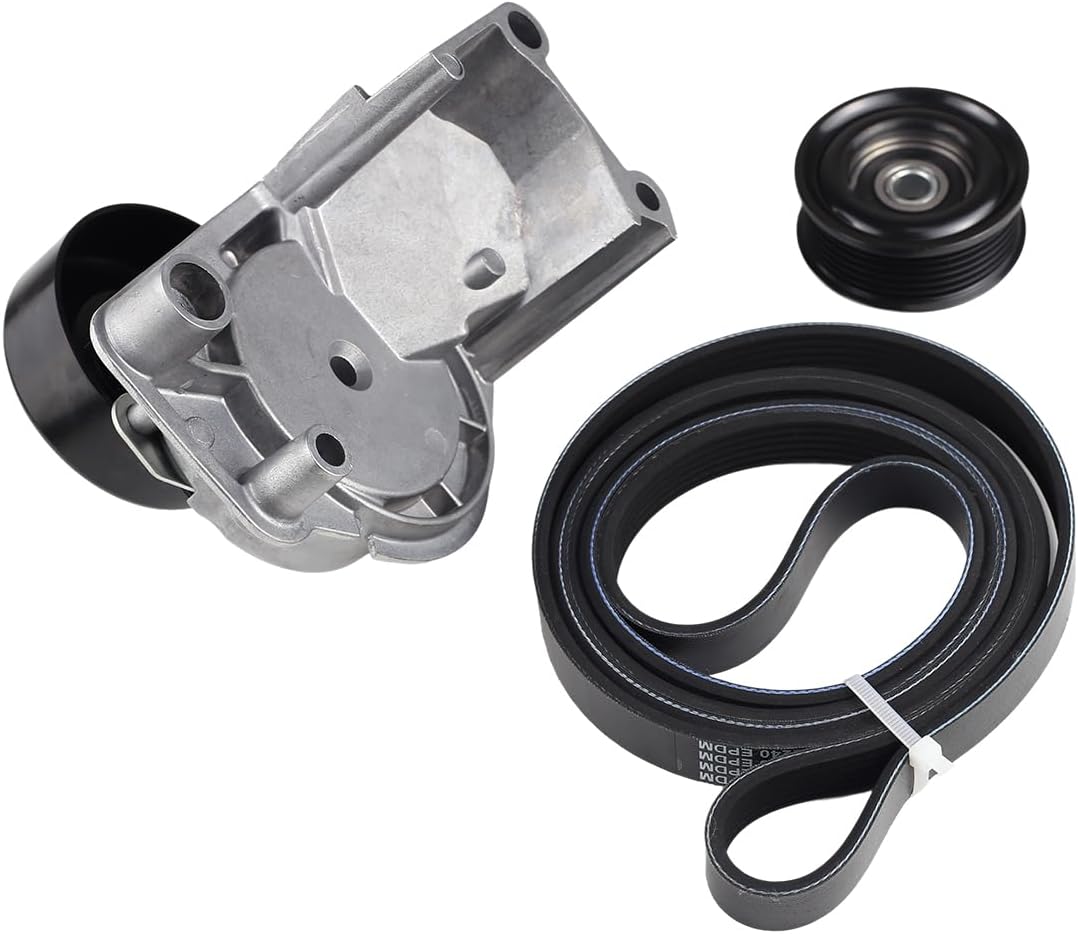 Serpentine Idler Pulley and Belt Tensioner Kit Compatible with Toyota Tundra 4Runner Sequoia Land Cruiser,Compatible with Lexus LX470 GX470 LS430 GS430 GS400 SC400 1998-2009 4.7L V8,38488 49452 89255