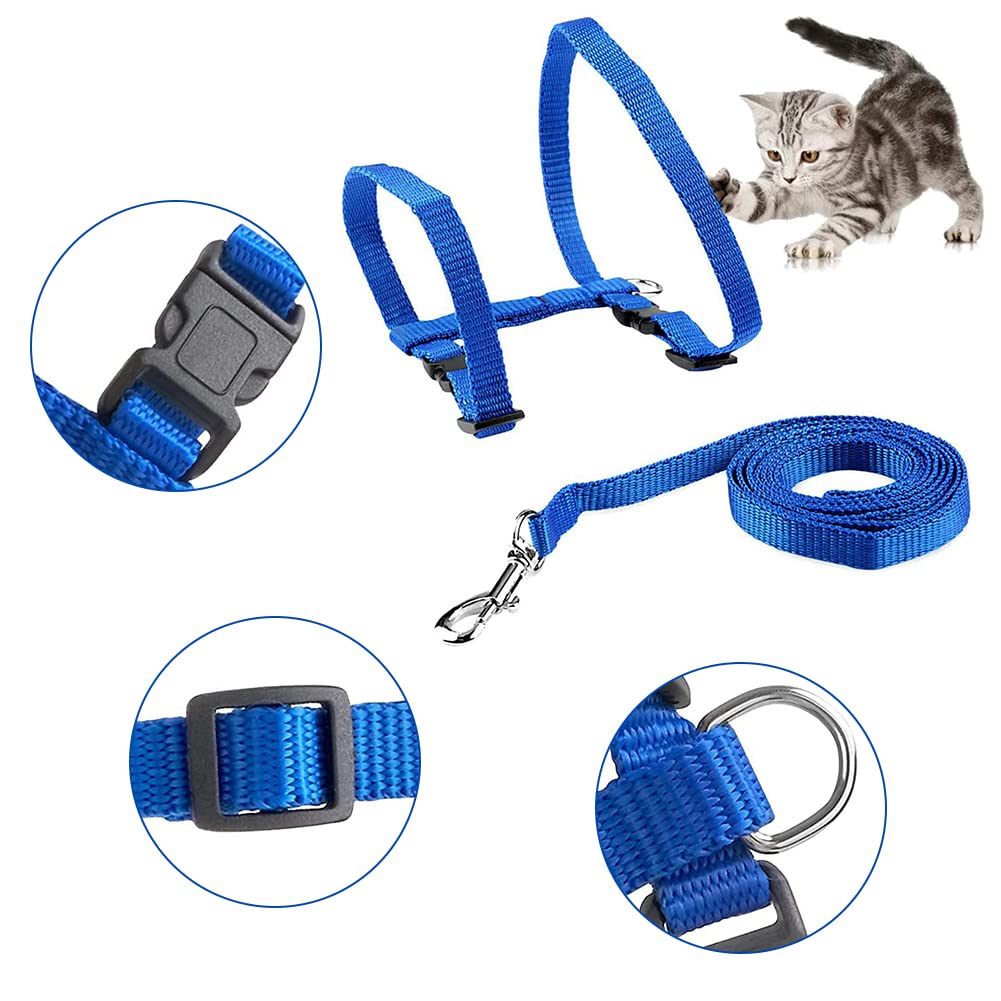 2 Pettorine Regolabili Per Gatti Con Guinzaglio - Morbide, Anti-Strappo E Leggere - Foto 10