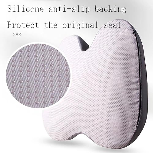 Miniatura 7 de Cojín ortopédico antideslizante de espuma viscoelástica para próstata para coxis Sciaticaback, alivio del dolor, silla cómoda para asiento de