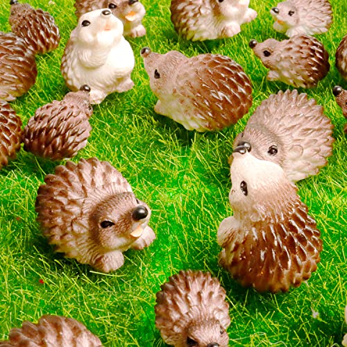 Aydinids 30 Pcs Mini Hedgehog Figurines Miniature Hedgehog Realistic Forest Animal Models For Fairy Garden Moss Landscape Diy Garden Decor #TOP3