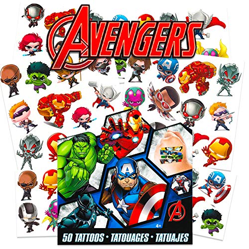 Marvel Avengers Temporary Tattoos for Kids (Avengers)