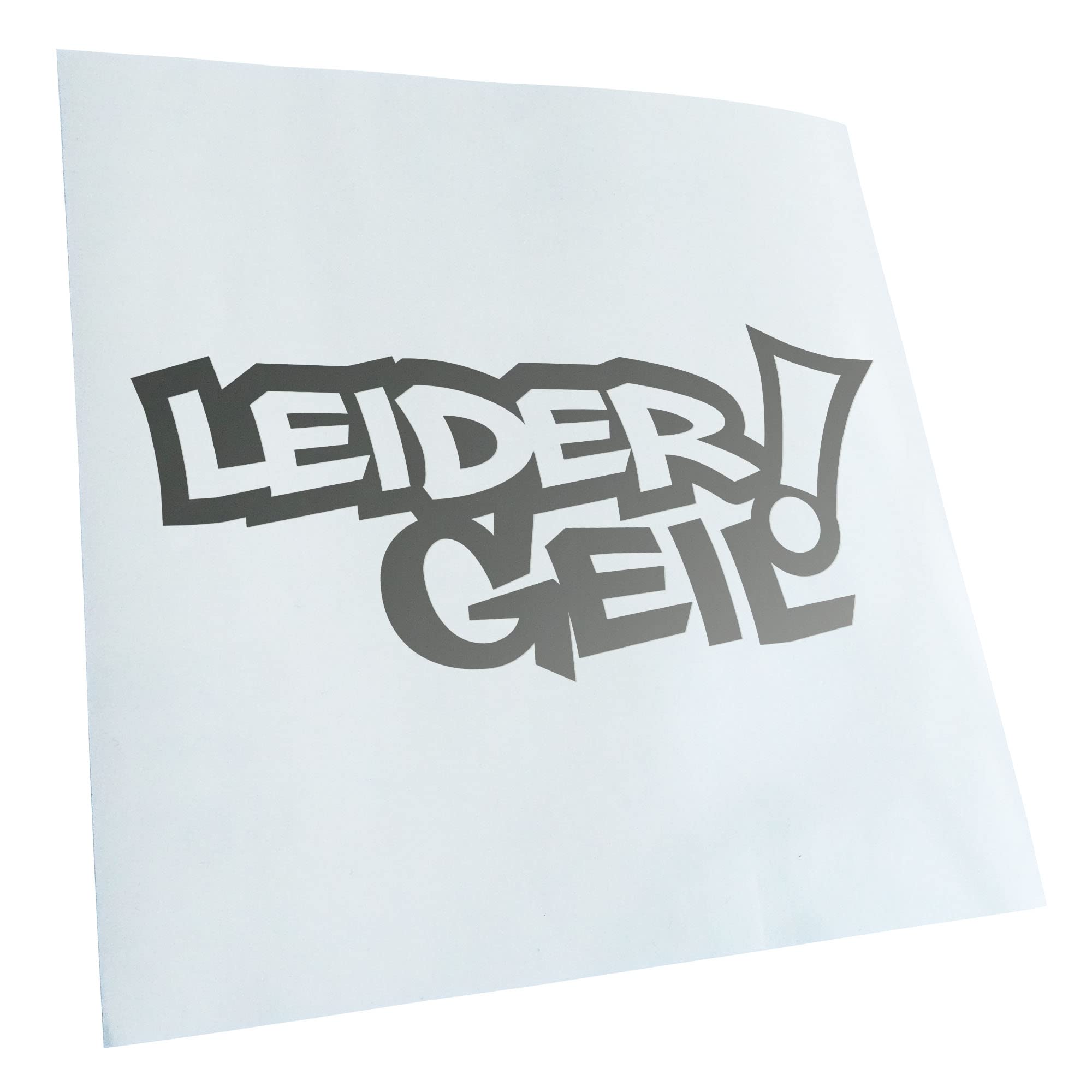 Racing Die Cut JM Decal Sticker 20 x 9 cm with German Text Leider geil [Unfortunately cool]