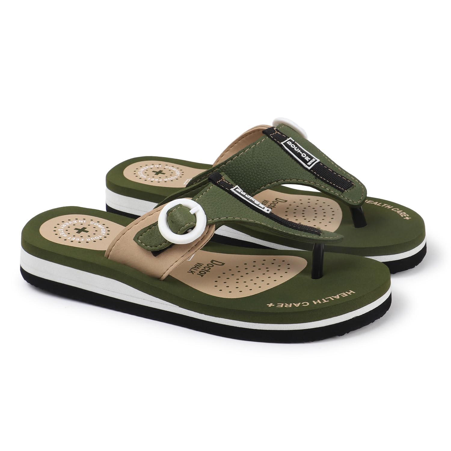 Flip Flop for Women | Soft Comfortable | Breathable | Fashionable | Stylish | Trendy | Super Soft | Lightweight | Anti-Slip Sole | Indoor & Outdoor |DW-34-Brown