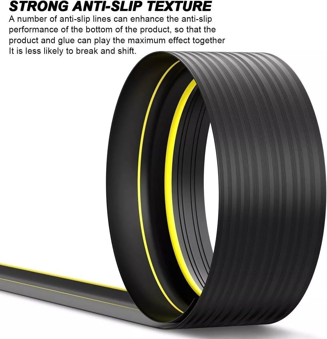 20FT Universal Garage Door Threshold Seal Strip, Bottom Weather Stripping,Garage Door Floor Strip,Bottom Seal Threshold Rubber Weather Replacement (Black)