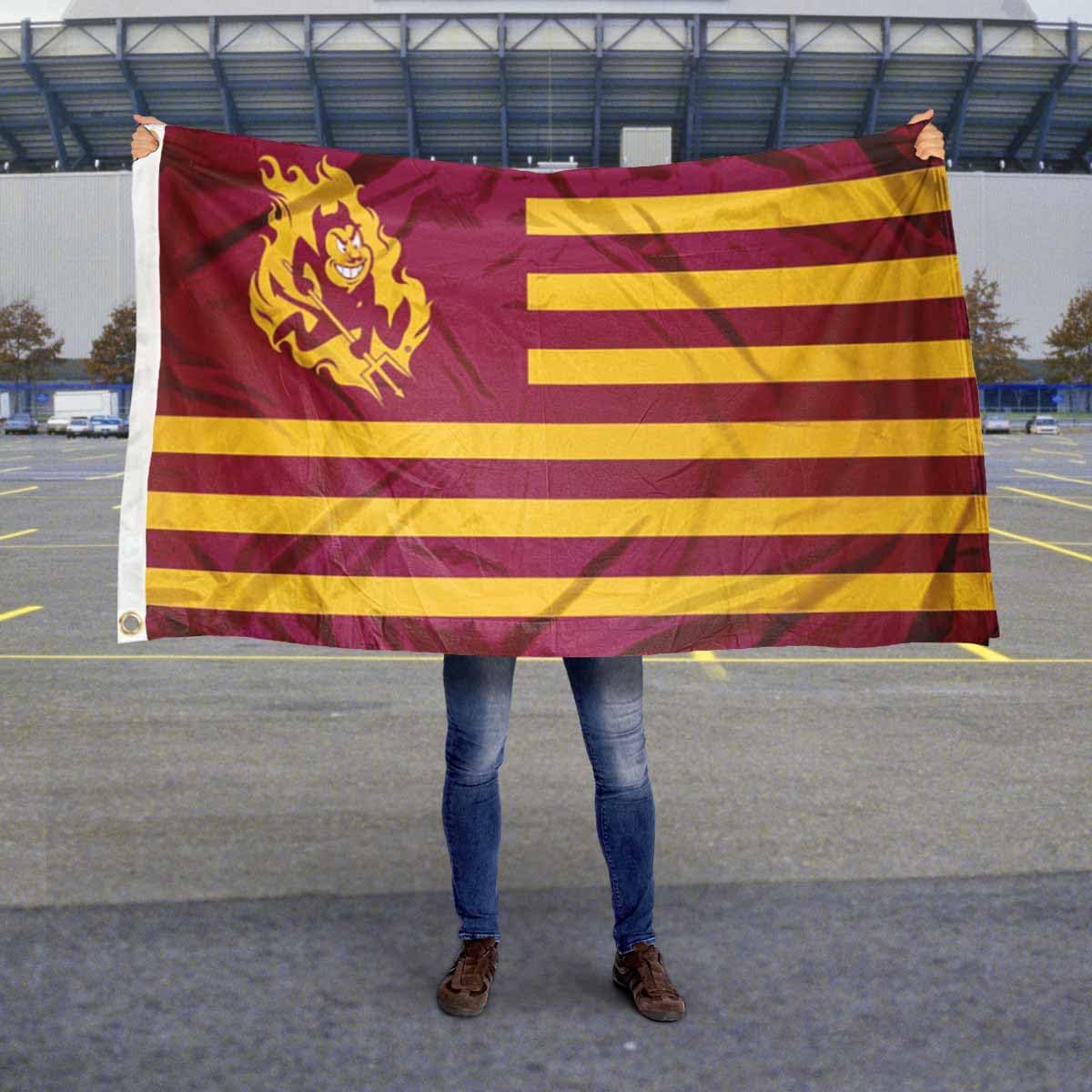 Arizona State Sun Devils Stars and Stripes Nation Flag - Image 5