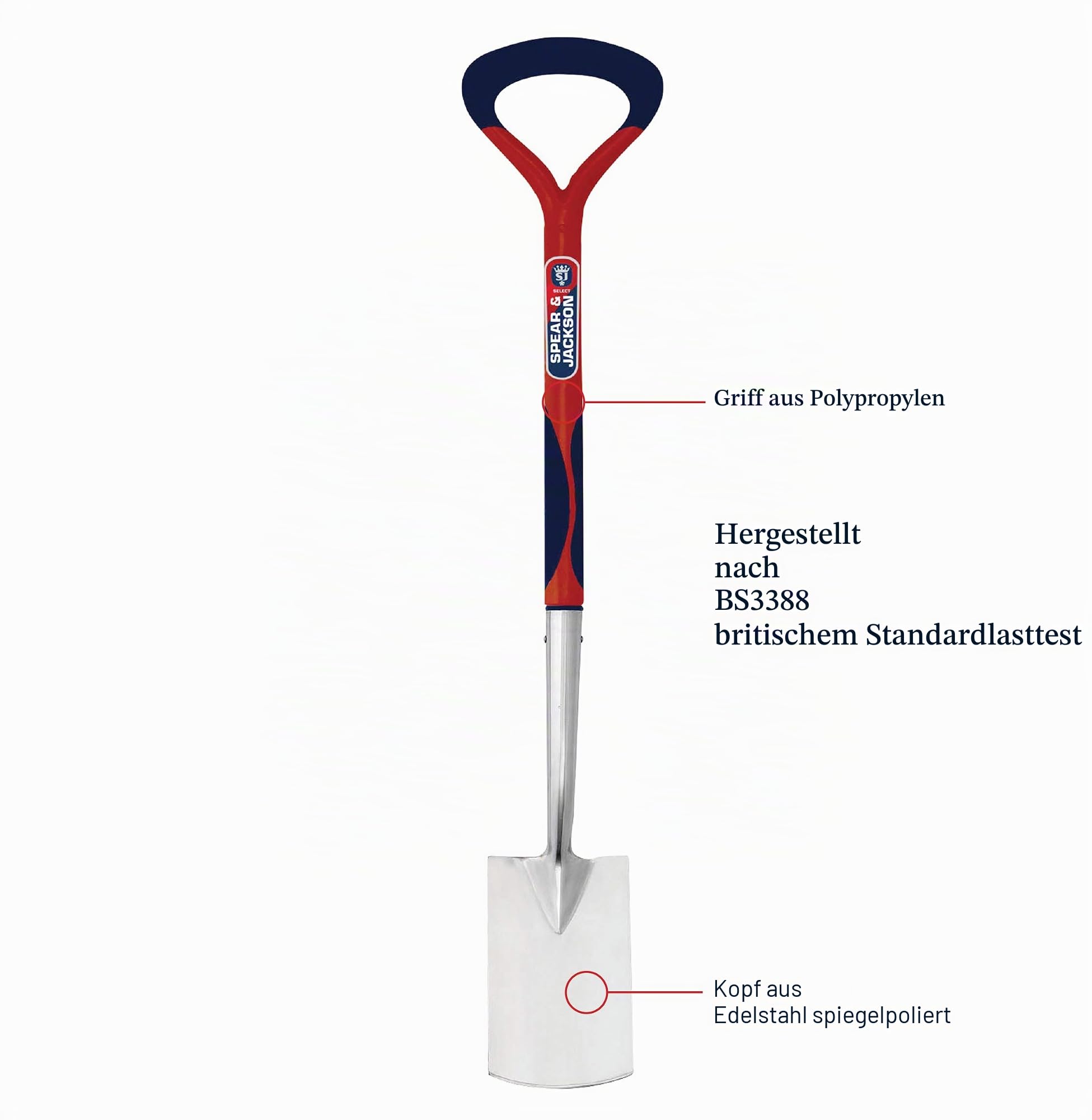 Spear & Jackson 1194EL Select Edelstahl-Damenspaten