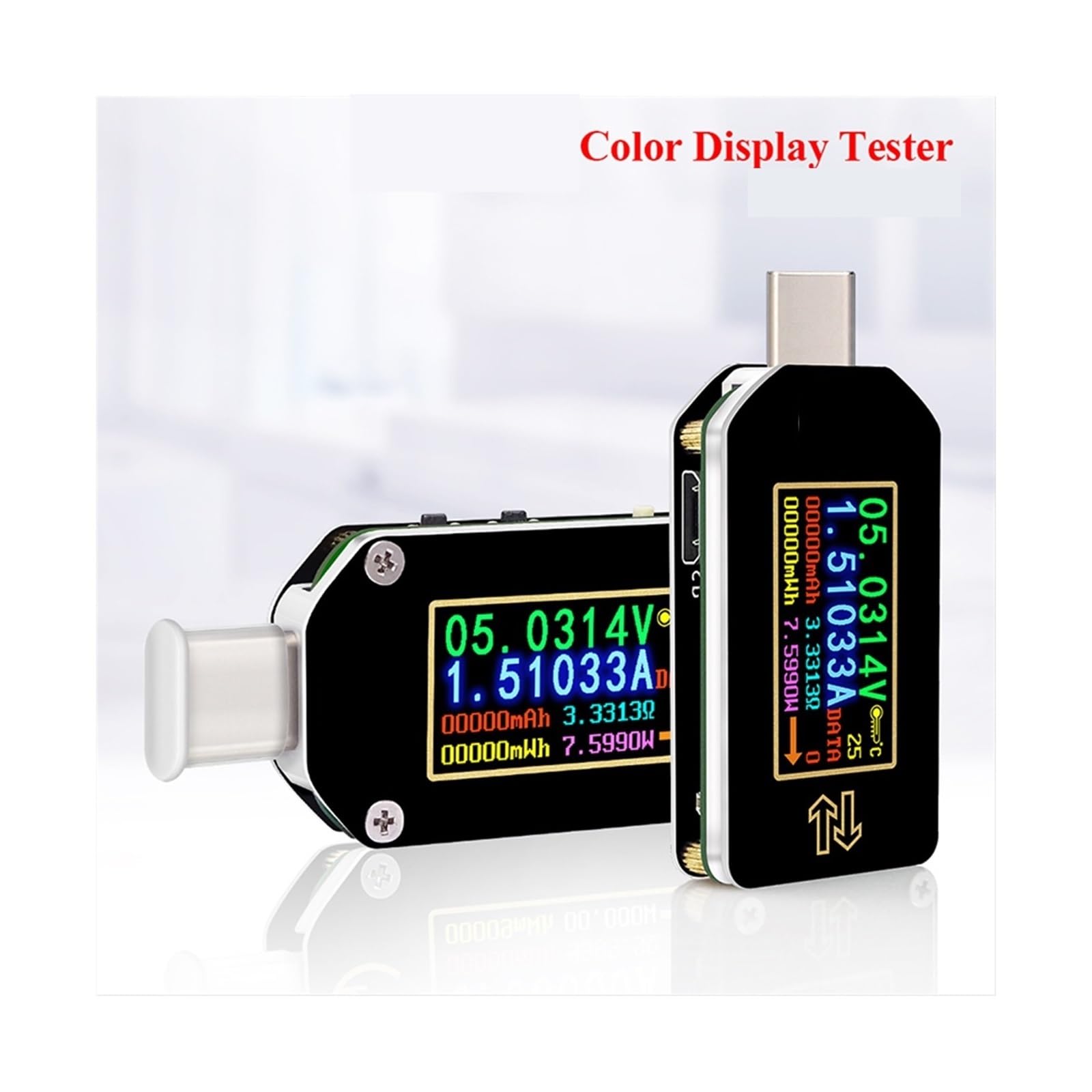 Tester USB Typ C PD wyzwalacz cyfrowy multimetr woltomierz amperomierz napięcia z typem C 2 tryby ładowarka PD akumulator USB Tester(TC66)