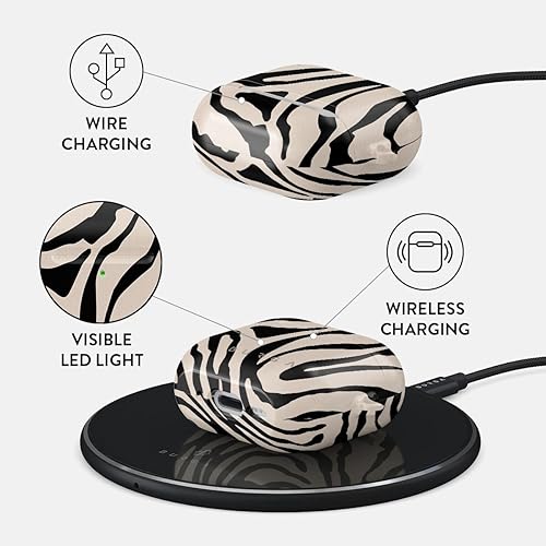 Miniatura 3 de Burga Funda Rígida para Airpod Compatible con Apple Airpods 4 Estuche de Carga, Patrón Minimalista Imperial - Funda Protectora de Plástico Duro