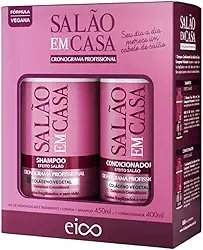 Eico Kit Salão em Casa Cronograma Profissional Shampoo 450ml + Condicionador 400ml