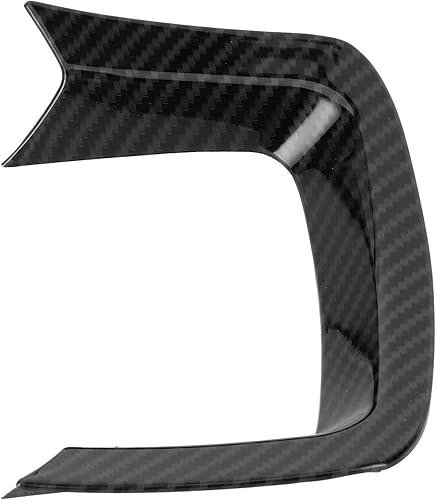 Miniatura 7 de Moldura en forma de U para volante en forma de U, repuesto de fibra de carbono ABS para deporte 2014-2020, Evoque 2020