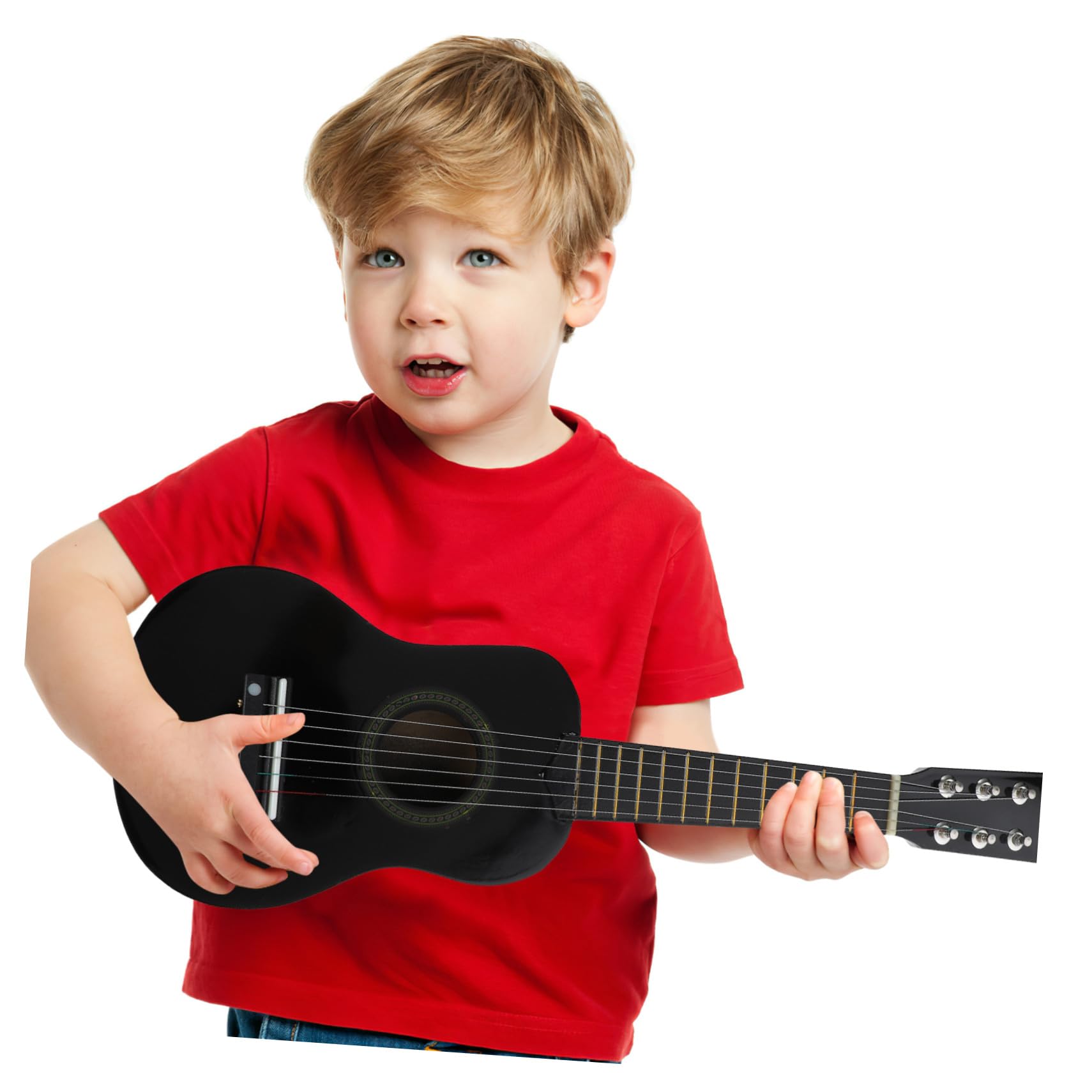 Guitarra de Juguete de Madera Juguete Educativo para Instrumento Musical para Aprender Música y Desarrollar Habilidades Motoras para Fiestas y Actividades Familiares