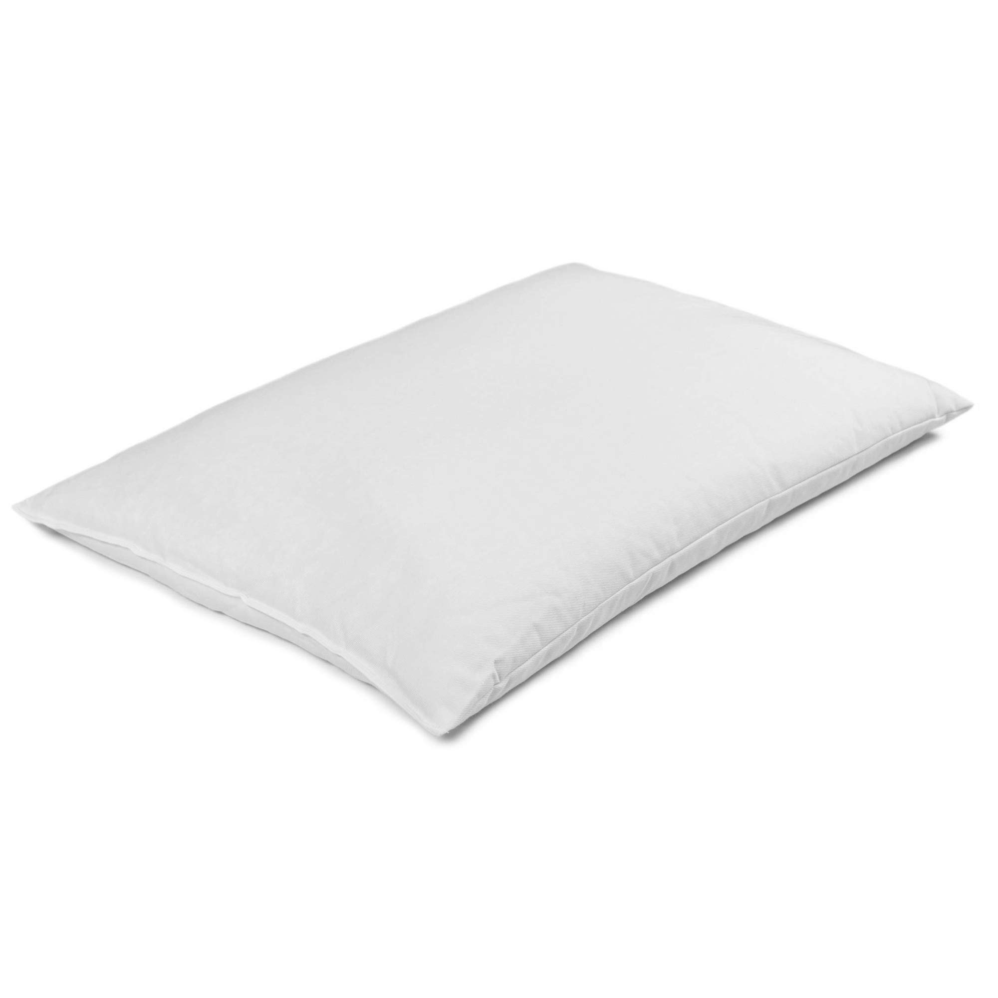 Giraffenland Cuscino di grano saraceno bio 40x60cm, cotone spigato bianco, con involucri di grano saraceno bio. Direttamente Riempimento