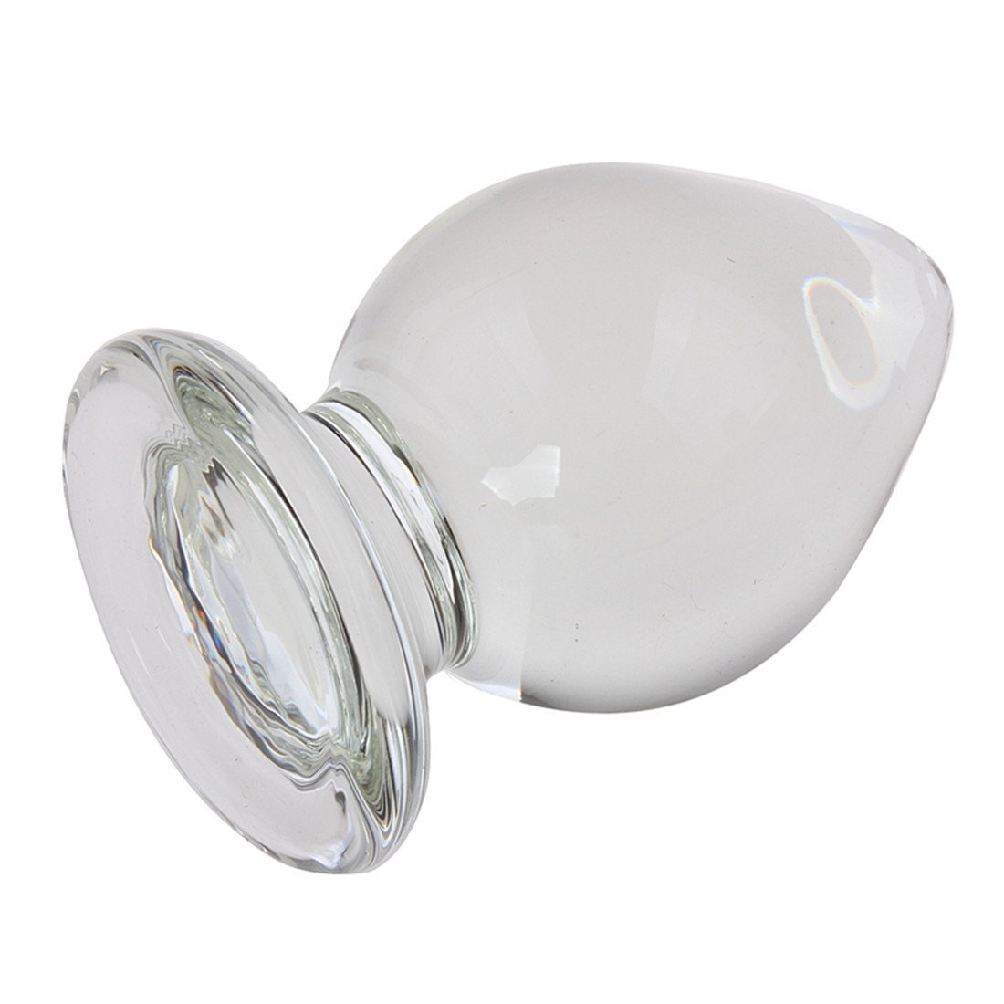 Consolador de cristal anal de cristal grande 11 x 6,5 cm