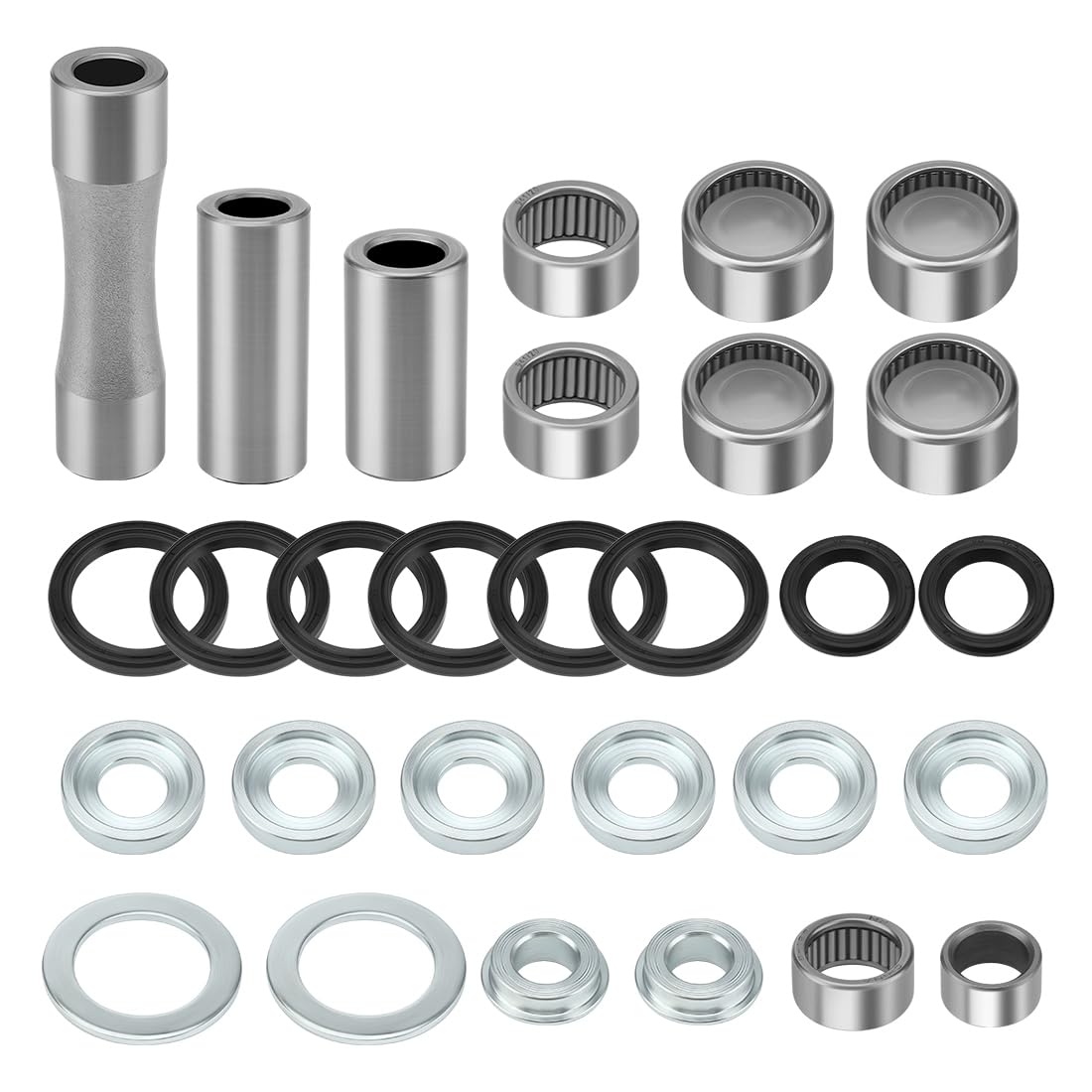 Kit de reconstrucción de rodamientos de bieletas compatible con Honda CR125R CR250R CRF250X CRF250R CRF450R CRF450X 2005-2017 52473-KZ4-J20