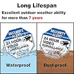 2-Pack-Video-Surveillance-Signs-10x-10-Rust-Free-040-Aluminum-Security-Warning-Reflective-Metal-Signs-Indoor-Or-Outdoor-Use-for-Home-Business-CCTV-Security-Camera-UV-Protected-Waterproof