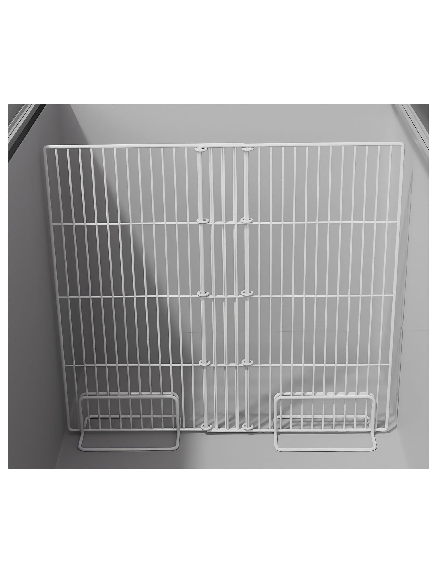 Separador de estante para congelador, rejilla universal frigorífico | Rejilla organizadora ajustable for congelador, estante metálico de acero resistente(65cm,61-91cm)