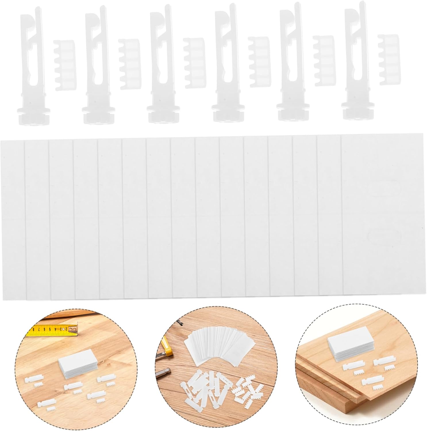 Zerodeko 1 Set Vertical Blinds Repair Kit Replacement Parts with Repair Tabs White Stem for Effortless Window Blind Maintenance Home Office
